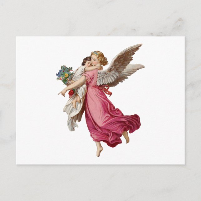 Carte Postale Belle Angel mignonne Petite Fille (Devant)