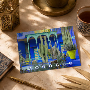 Carte Postale Belle architecture de jardin de Marrakech Majorell