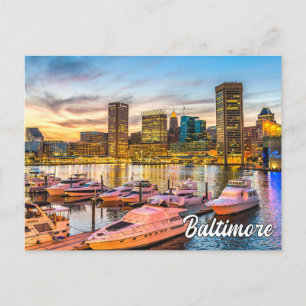 Carte Postale Belle Baltimore, Maryland, USA