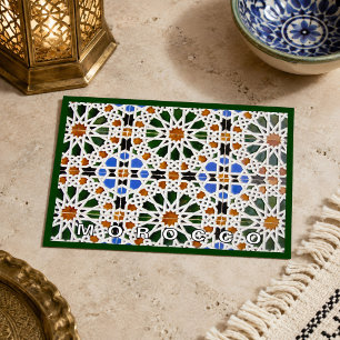 Carte Postale Belle Carrelage Zellij Marocain Coloré