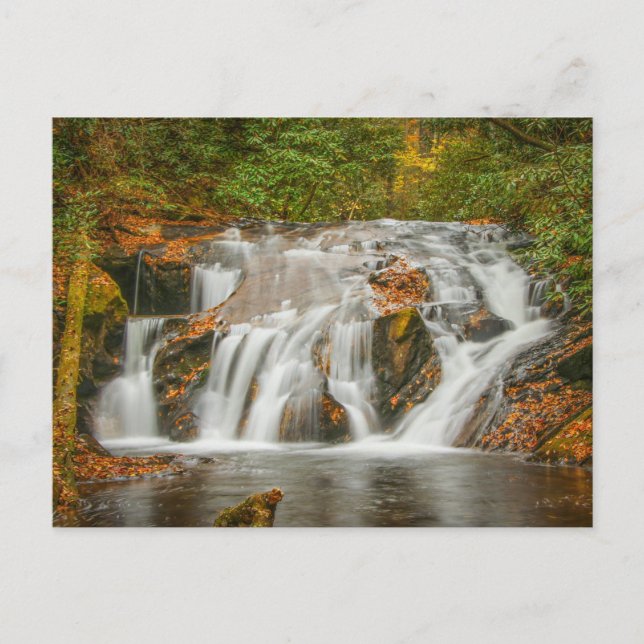 Carte Postale Belle cascade de la crique Dukes à N. Georgia (Devant)