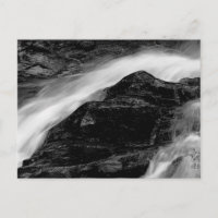 Belle cascade noire et blanche Paysage photo