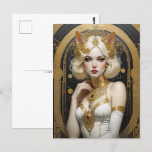 Carte Postale Belle catgirl, Post-croisement