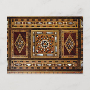 Carte Postale Belle Célèbre incrustation de nacre, Damas