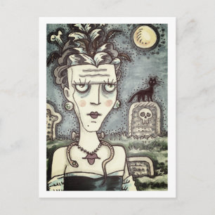 Carte Postale BELLE CRÉATURE FRANKENELLA ÉPouvantable, TOMBE, CH