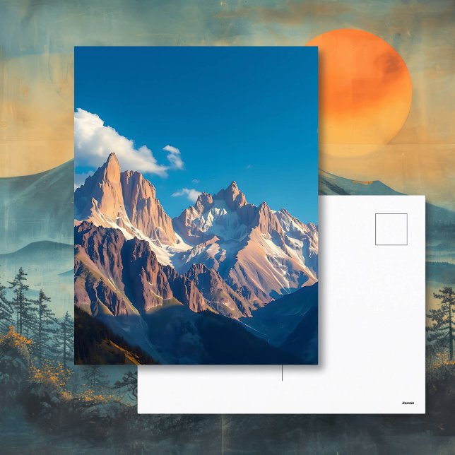 Carte Postale Belle crête de montagne  (Créateur téléchargé)