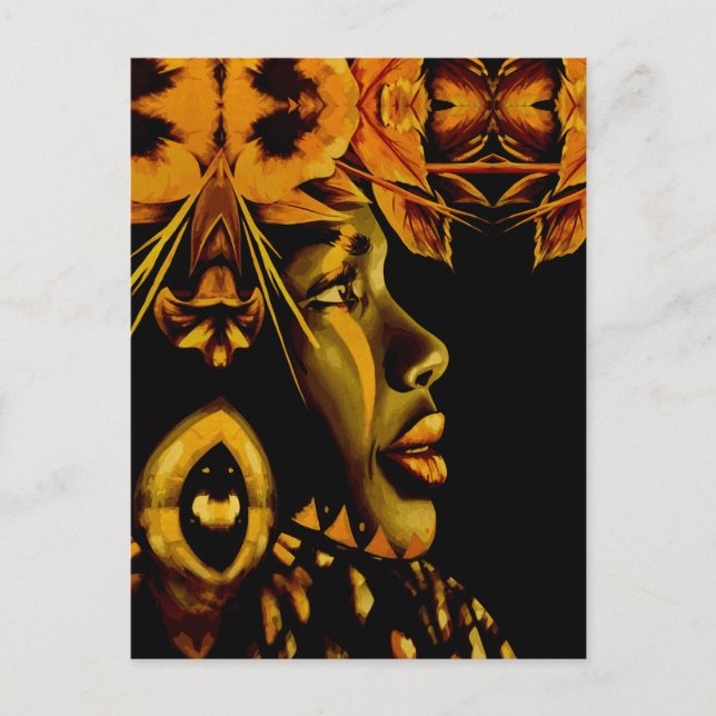 Carte Postale Belle dame du passé (Devant)