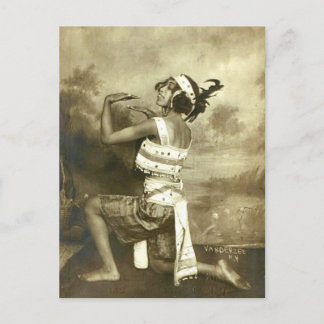 Carte Postale Belle danseuse Vintage Vaudeville