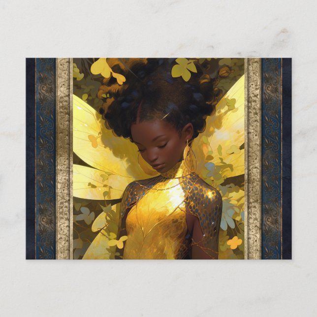 Carte Postale Belle Fairy Femme Imaginaire Art (Devant)