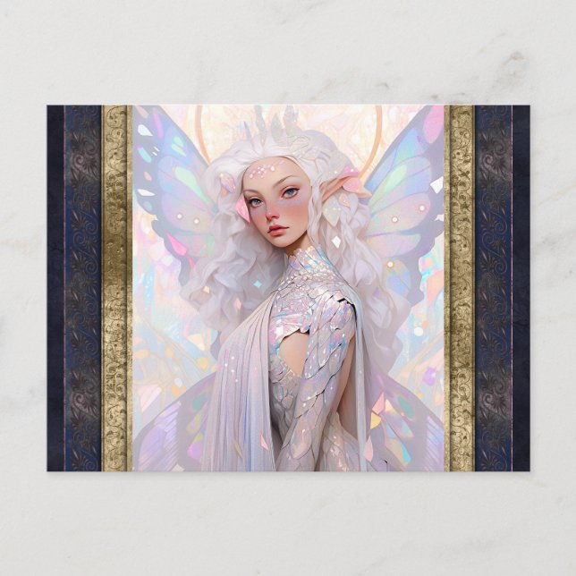 Carte Postale Belle Fairy Femme Imaginaire Art (Devant)