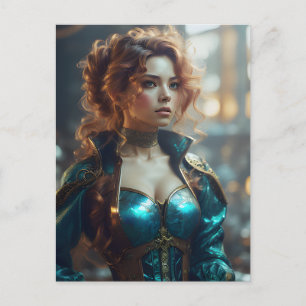 Carte Postale Belle Femme