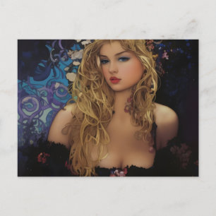 Carte Postale Belle femme blonde