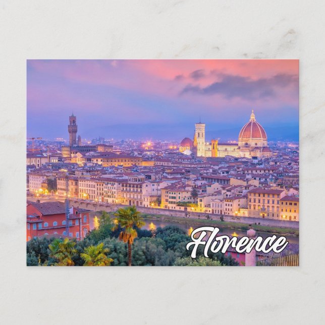 Carte Postale Belle Florence, Italie (Devant)