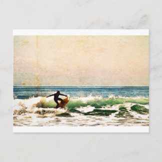 Carte Postale Belle Huntington Beach Surfer Riding Waves
