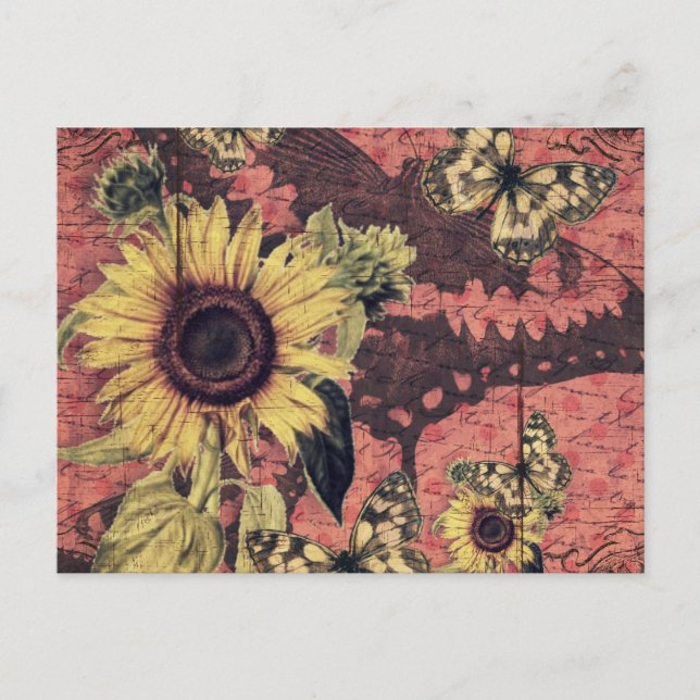 Carte Postale Belle impression d'art Vintage (Devant)