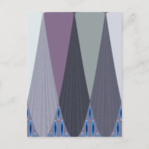 Carte Postale Belle impression Extraordinaire Chevron Design Art