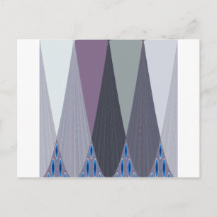 Carte Postale Belle impression Extraordinaire Chevron Design Art