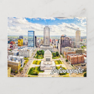 Carte Postale Belle Indianapolis, Indiana, États-Unis