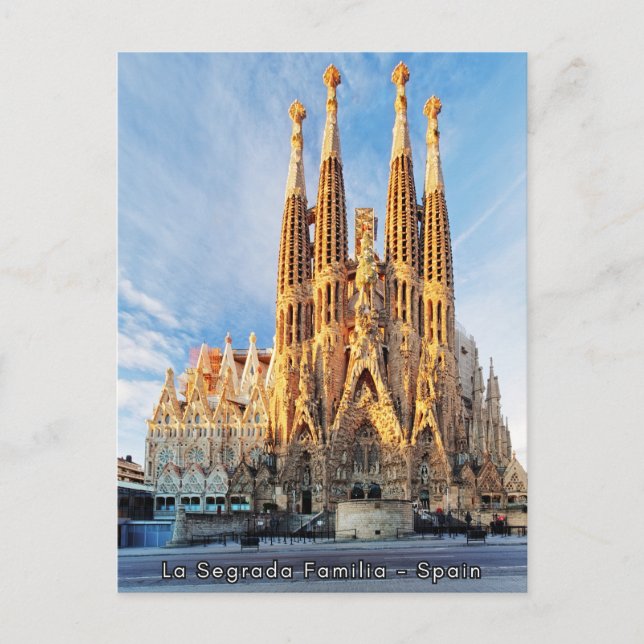 Carte Postale Belle La Segrada Familia - Espagne (Devant)