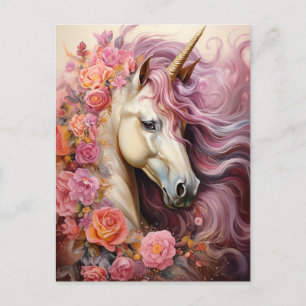 Carte Postale Belle licorne