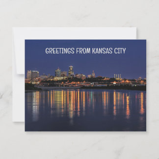 Carte Postale Belle ligne d'horizon de Kansas City