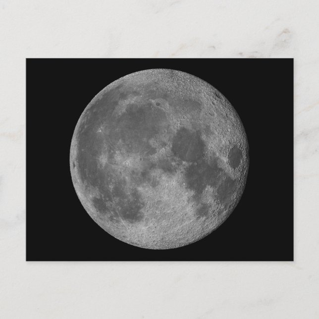 Carte Postale Belle lune 3D (Devant)