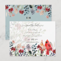 Belle Mariage d'Oiseaux Cardinal Rouge