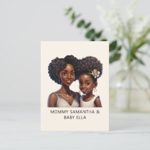 Carte Postale Belle mère et fille noires (18)