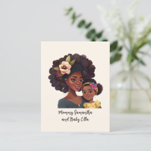 Carte Postale Belle mère et fille noires (21)