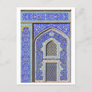 Carte Postale Belle mosaïque bleue en Iran