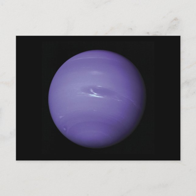 Carte Postale Belle Neptune bleue, vue de l'espace, NASA (Devant)