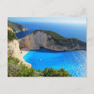 Carte Postale Belle plage de Navagio, Grèce