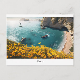 Carte Postale Belle plage en Grèce