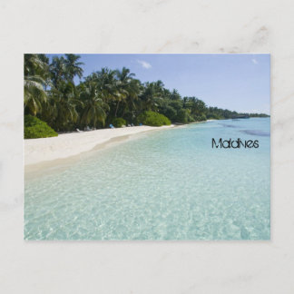 Carte Postale Belle plage en Maldives