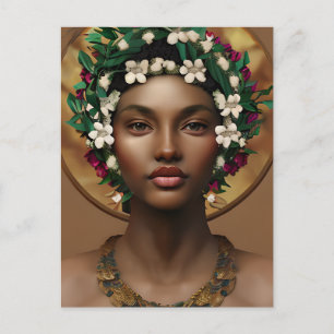 Carte Postale Belle reine afro-américaine