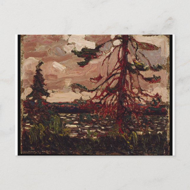 Carte Postale Belle scène canadienne en drap pin Tom Thomson (Devant)