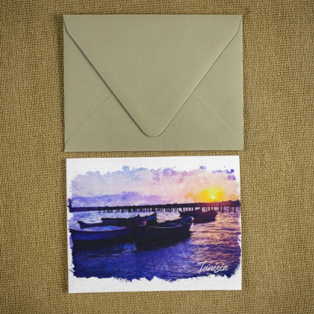 Carte Postale Belle Tunisie Vacances Souvenir (tunisia landscape ocean view postcard)