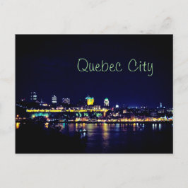 Carte Postale Belle ville de Québec la nuit