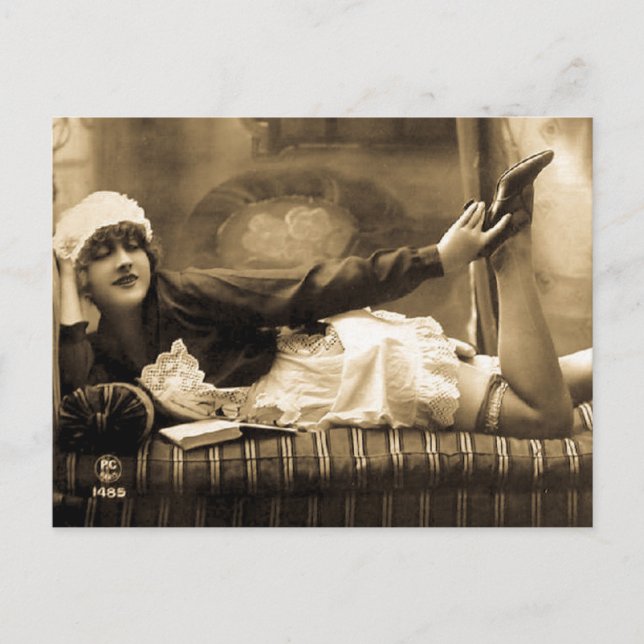 Carte Postale Belle ! Vintage Risque (Devant)