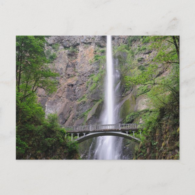 Carte Postale Belle vue sur les chutes de Multnomah, Oregon (Devant)