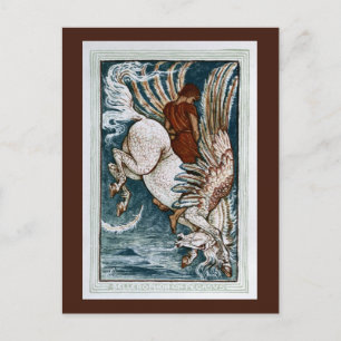 Carte Postale Bellerophon sur le Pegasus