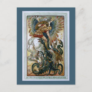 Carte Postale Bellerophon tue la Chimera