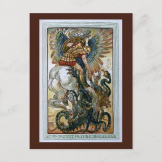 Carte Postale Bellerophon tue la Chimera