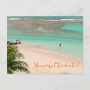 CARTE POSTALE BELLES BARBADOS"/BELLE PLAGE & EAU AQUA