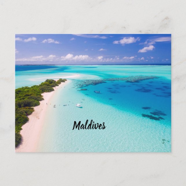Carte Postale Belles Maldives (Devant)