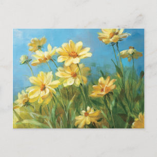 Carte Postale Belles marguerites jaunes