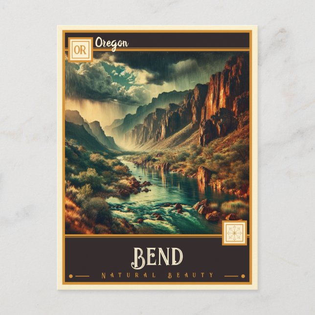Carte Postale Bend, Oregon | VINTAGE (Devant)