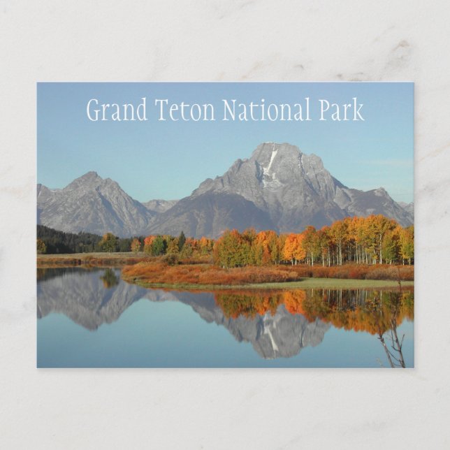 Carte Postale Bend Oxbow, Mont Moran Réflexion Grand Teton NP (Devant)