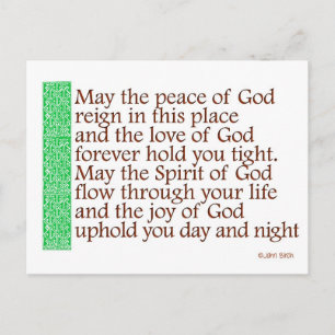 Carte Postale Bénédiction celtique