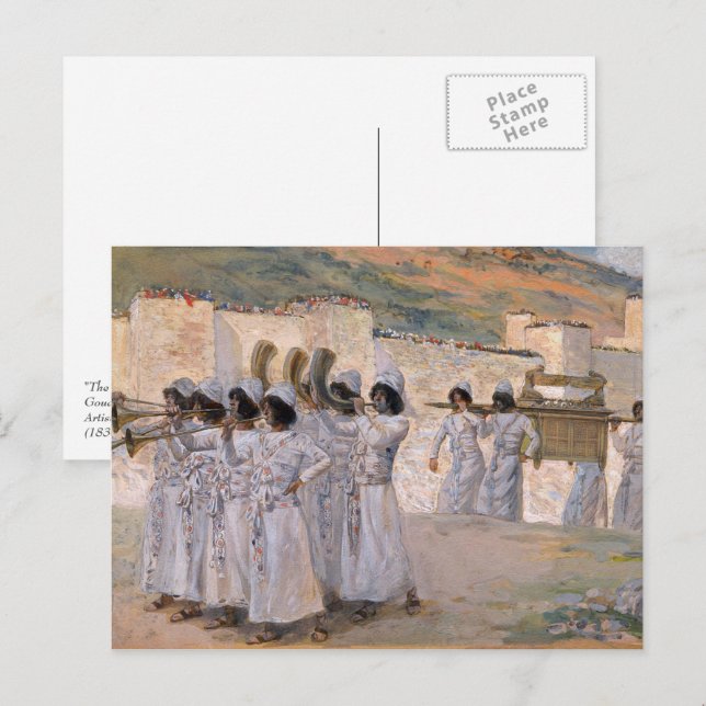 Carte Postale Bénédiction de la Pâque. Art (Devant / Derrière)